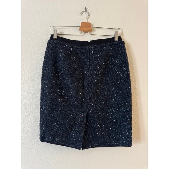 Vera Wang Lavender Label Tweed Wool Blend Pencil Skirt Size 0 Speckled Textured - Picture 3 of 10